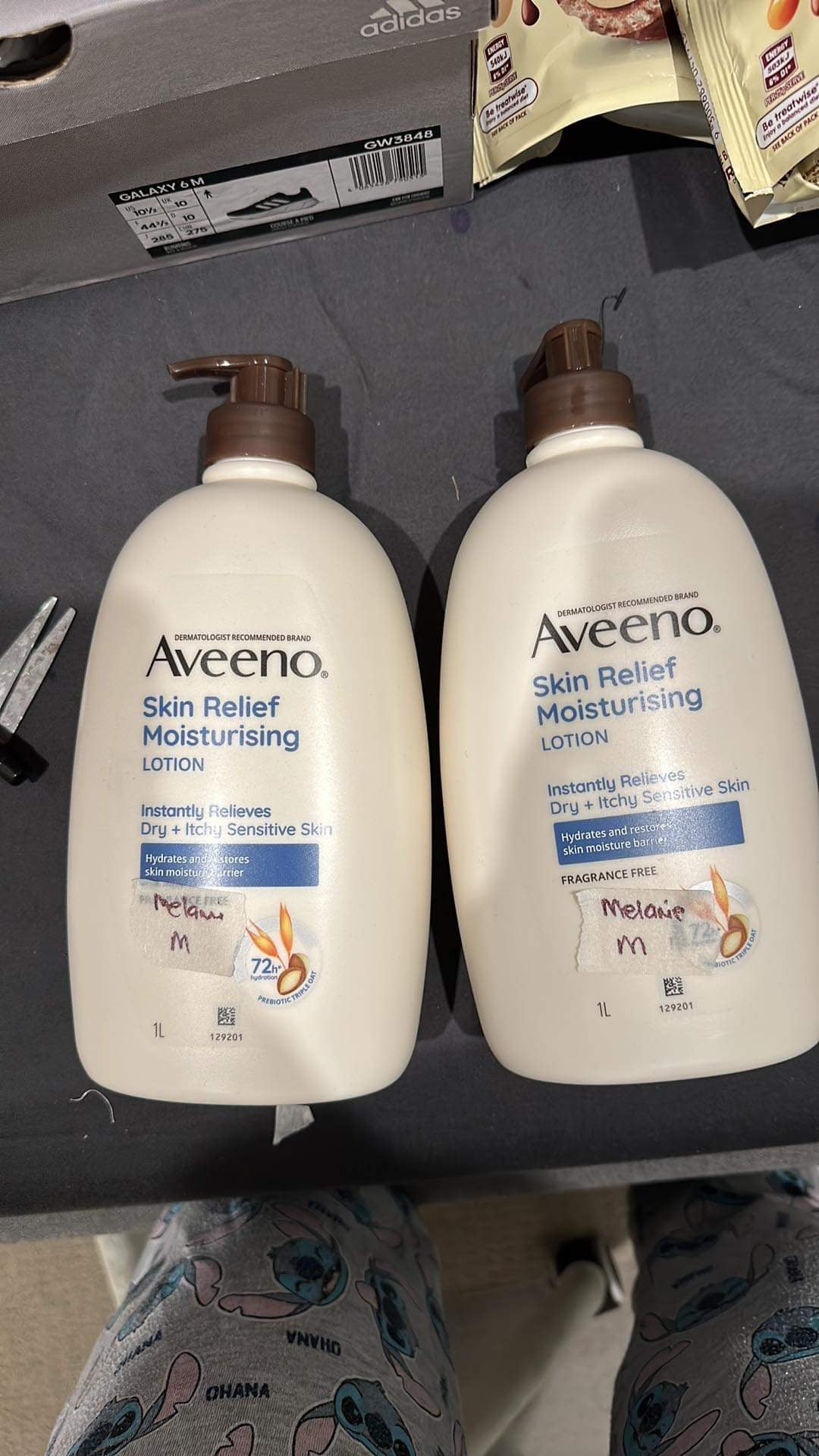 Aveeno lotions and creams