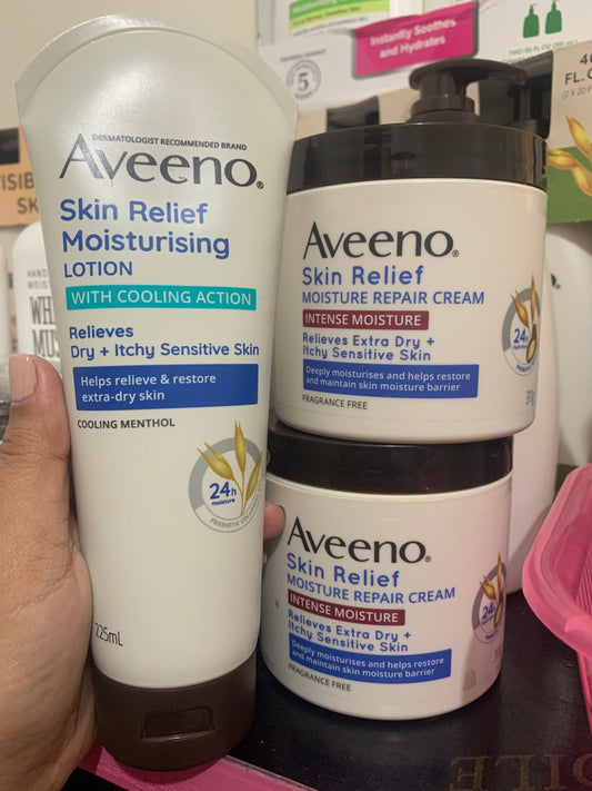 Aveeno lotions and creams