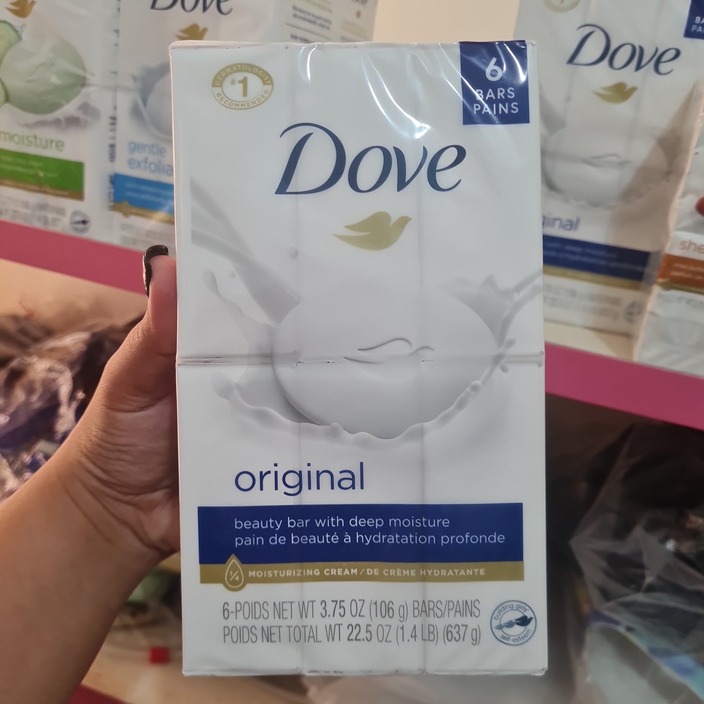 Dove Bar soaps 106 grams/125 grams bar by 4s and 6s