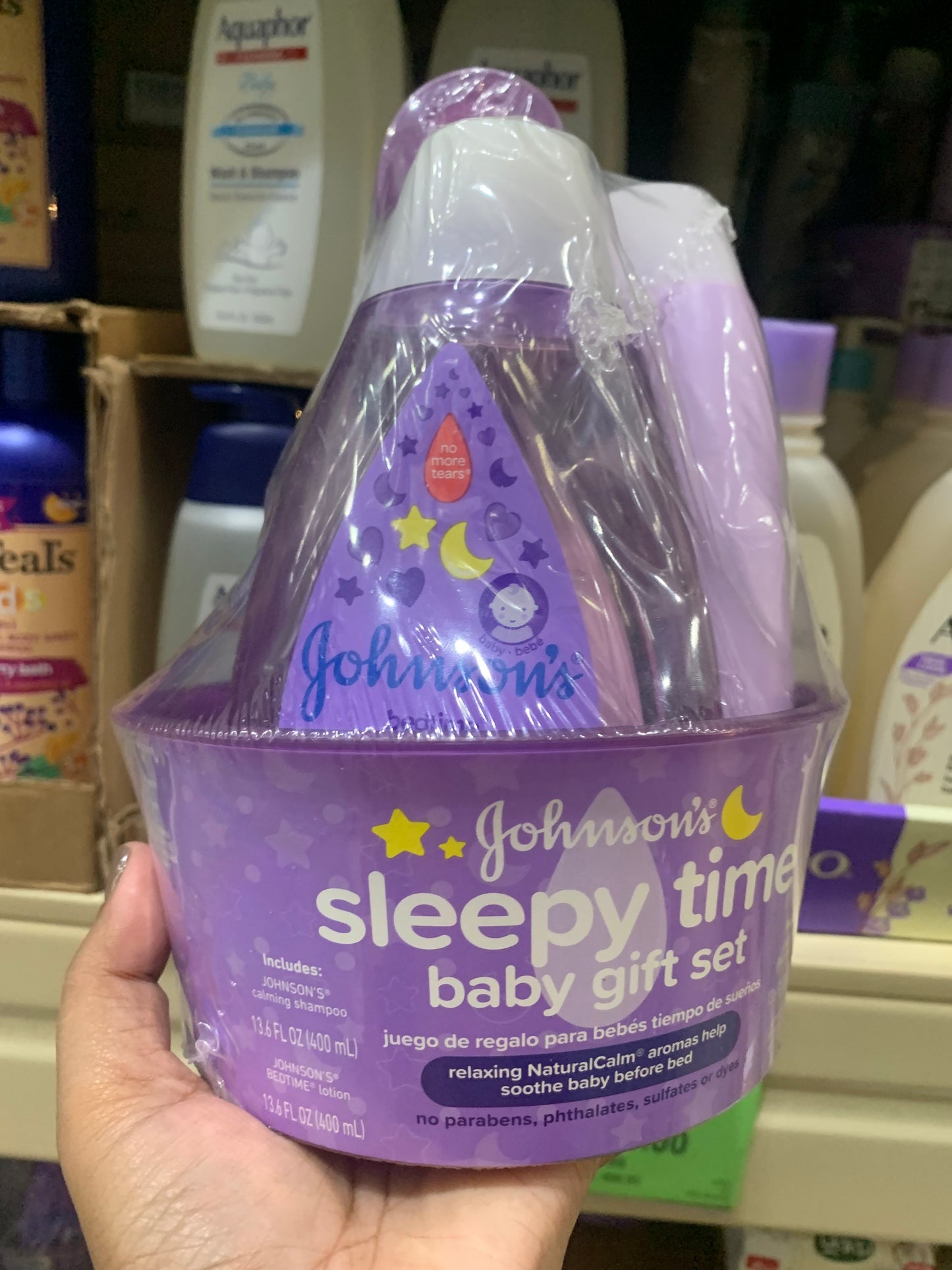 johnson’s sleepy time baby gift set