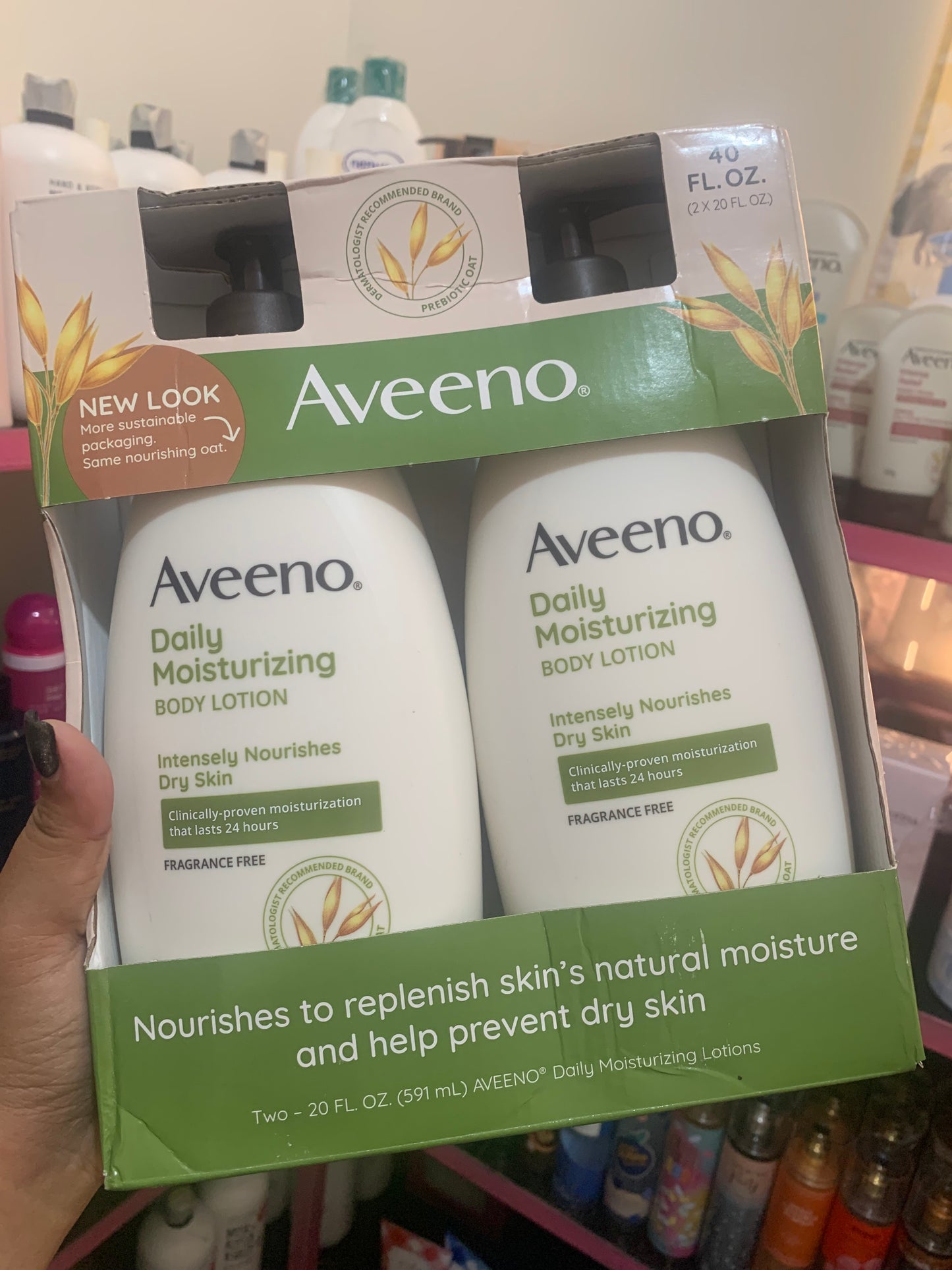 Aveeno lotions and creams