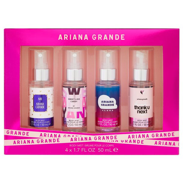 Ariana Grande Assorted Body Spray Fragrance Gift Set for Women, 1.7 Oz, 4 Pack